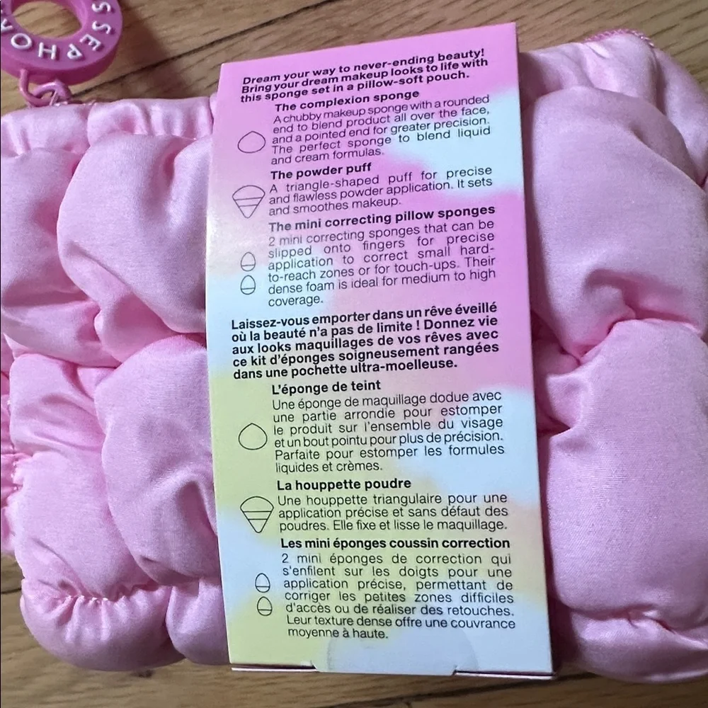 Sephora Pillow Cream Pink Sponge Kit - Picture 7 of 8